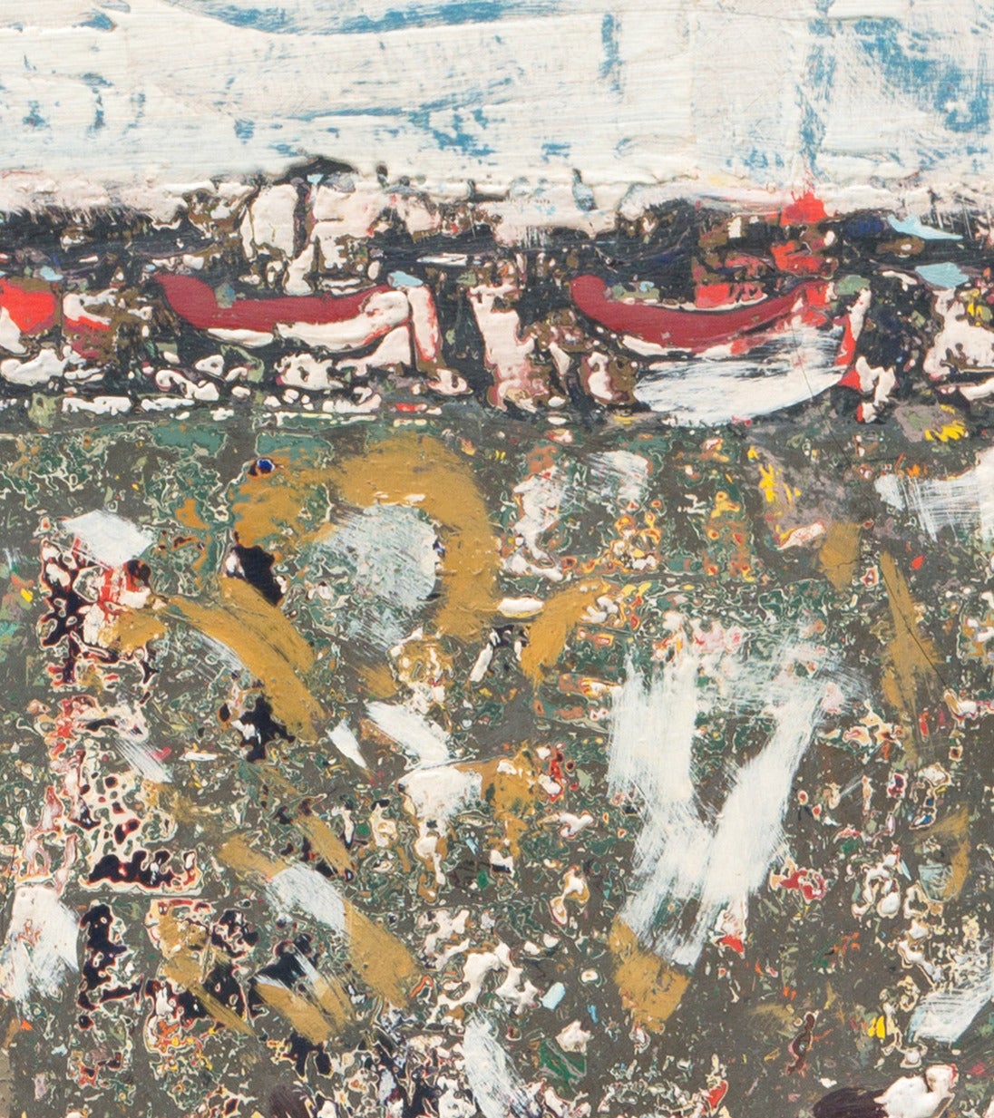 'Paesaggio invernale', San Francisco Bay Area Abstraction, Wayne Thiebaud in vendita 2
