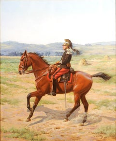 Equestrian portrait of Carl Costa de Beauregard