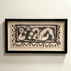 Robert Gilberg nus d'origine sur papier japonais des années 1960