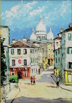 Paris, le Sacre Coeur, Rue Norvin