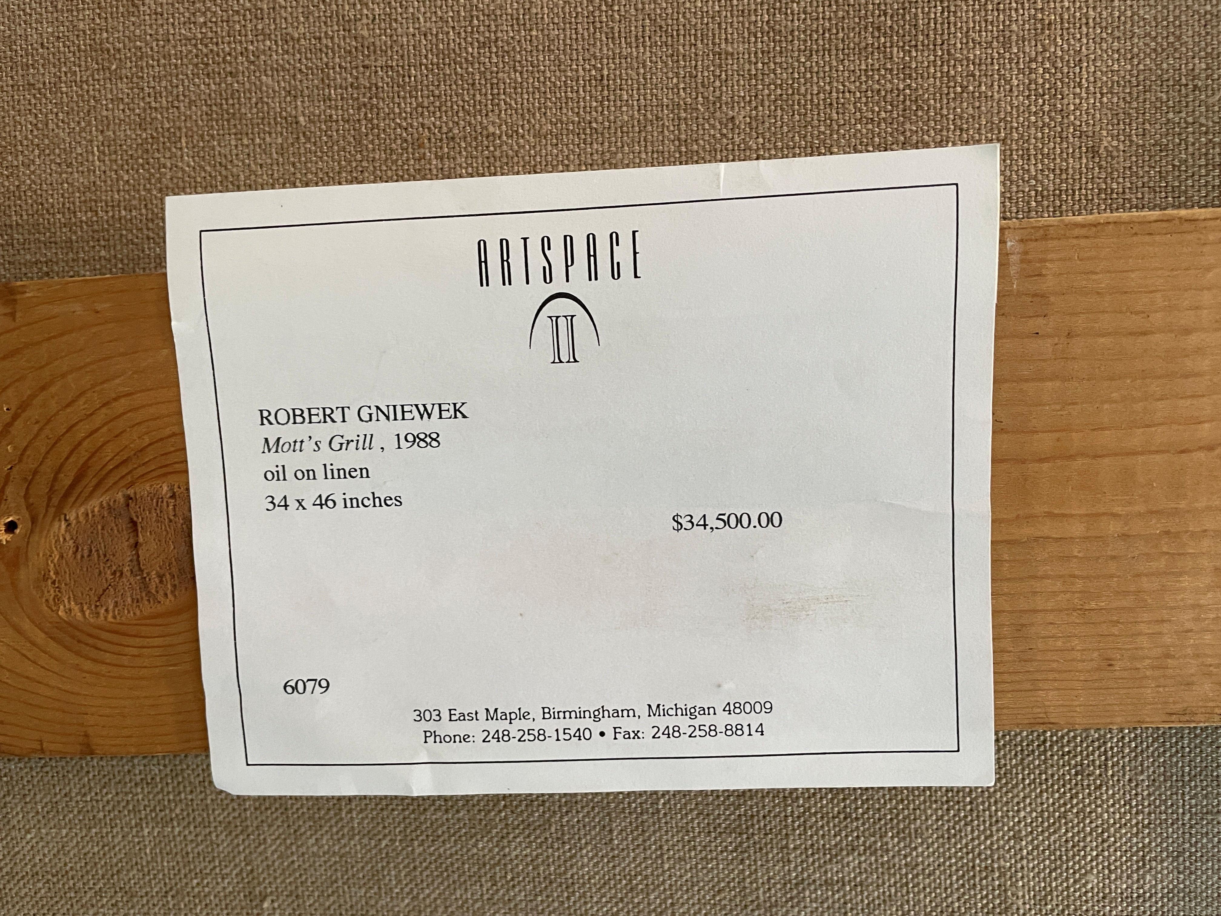 Robert Gniewek "Mott's Grill, " Robert Gniewek, Photorealism