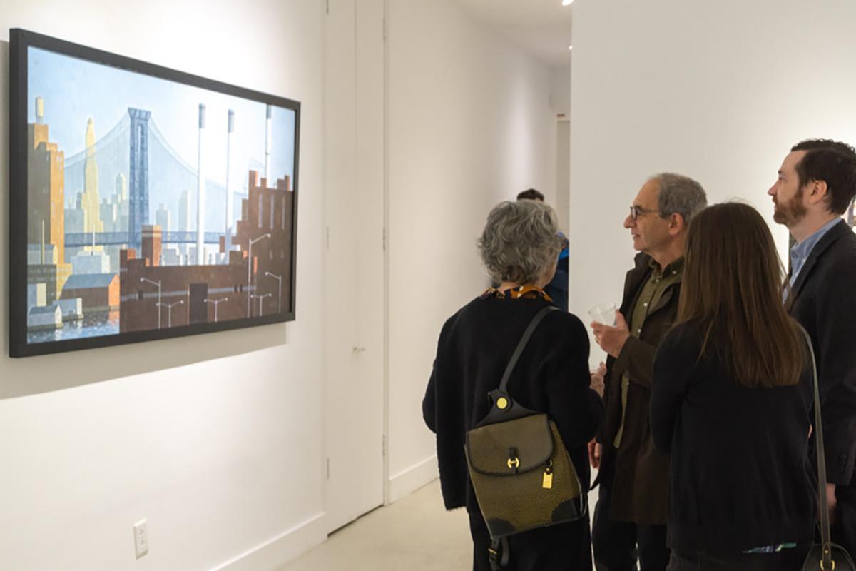 East River, Con Ed, Panorama (Cityscape of Brooklyn, Williamsburg Bridge) For Sale 3