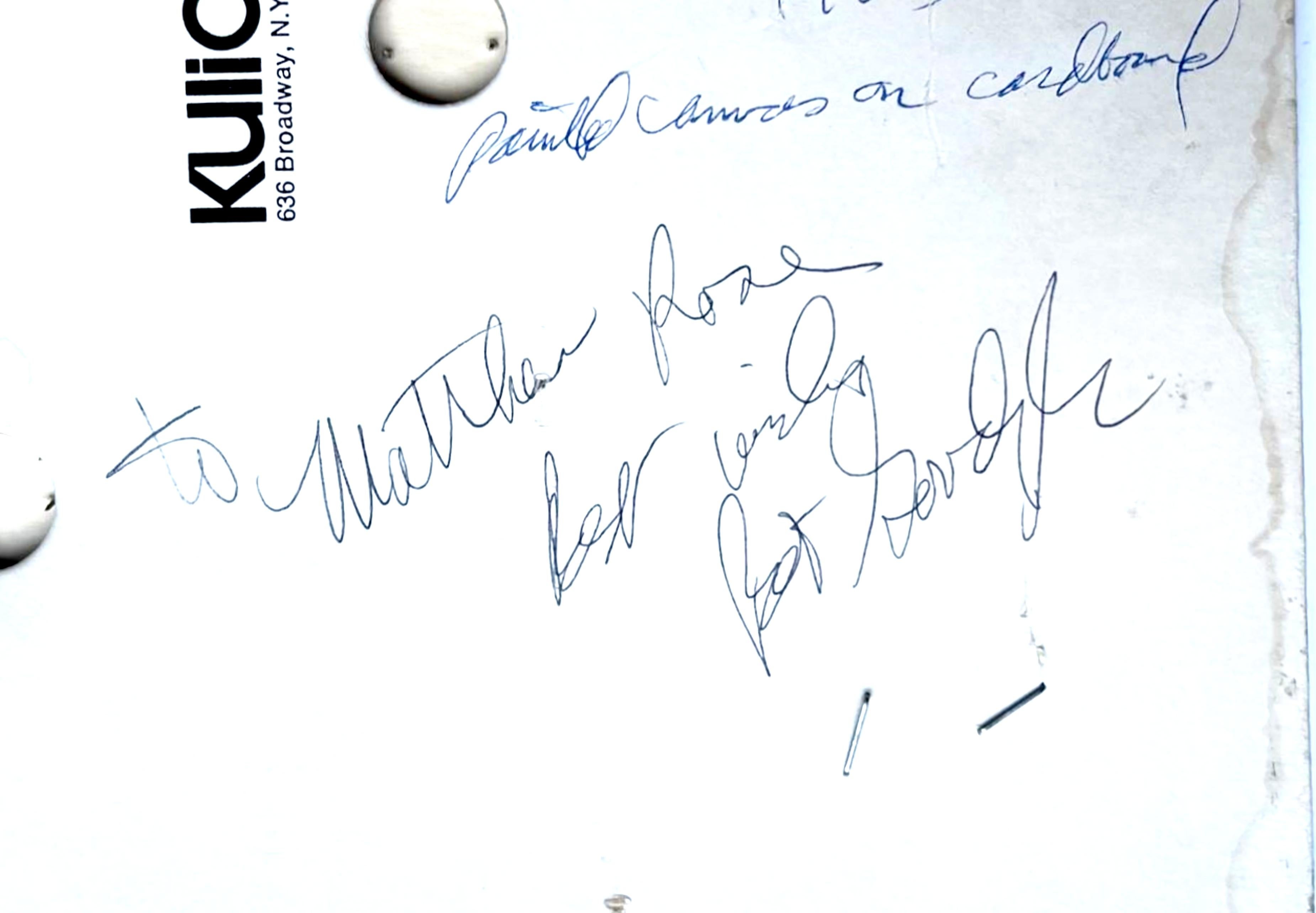 Collage Canvas Painting III (signed and inscribed to fellow artist & curator) For Sale 3