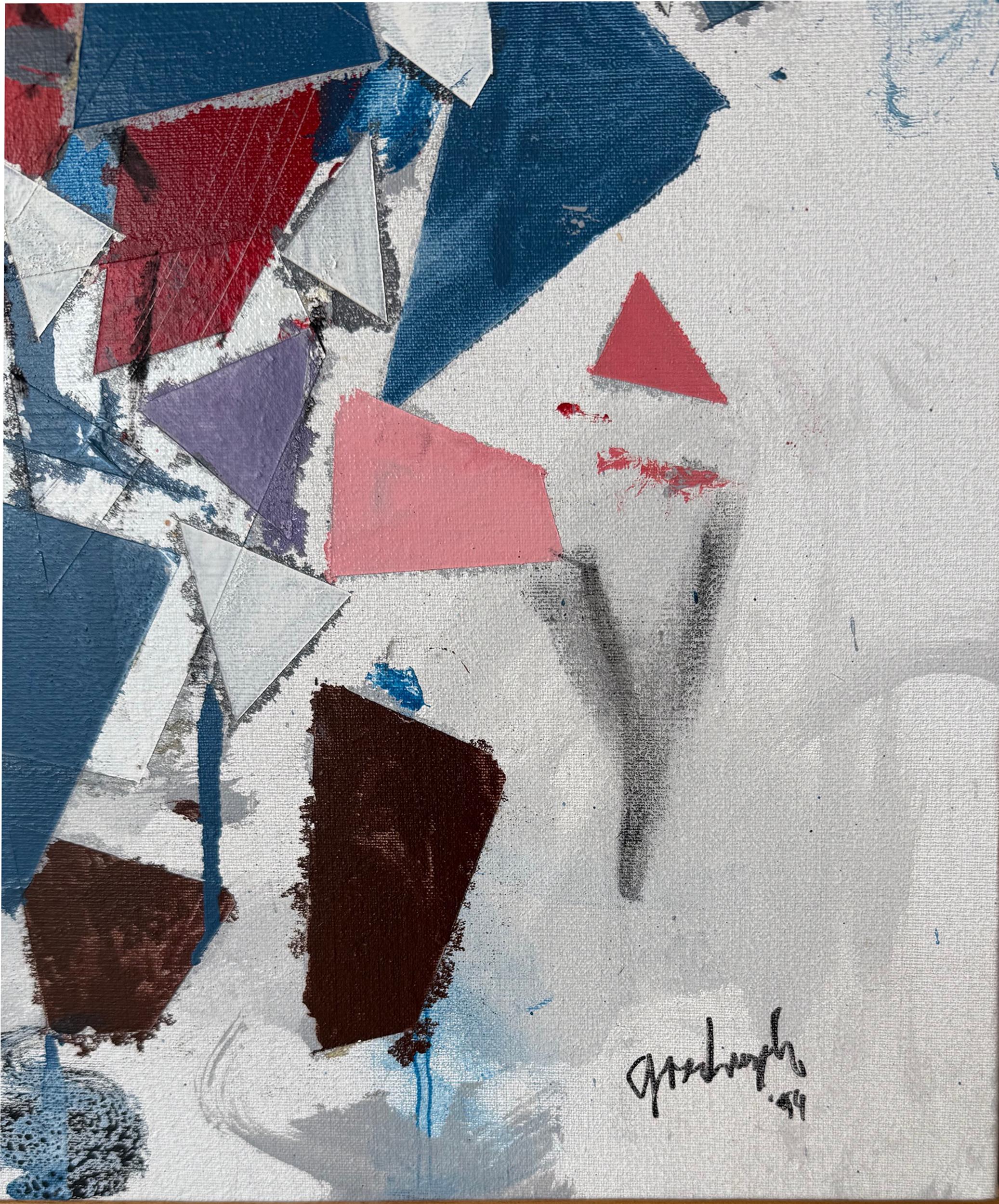 Autorretrato L-G, pintura abstracta al óleo y acrílico de Robert Goodnough en venta 2