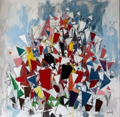 Autorretrato L-G, pintura abstracta al óleo y acrílico de Robert Goodnough