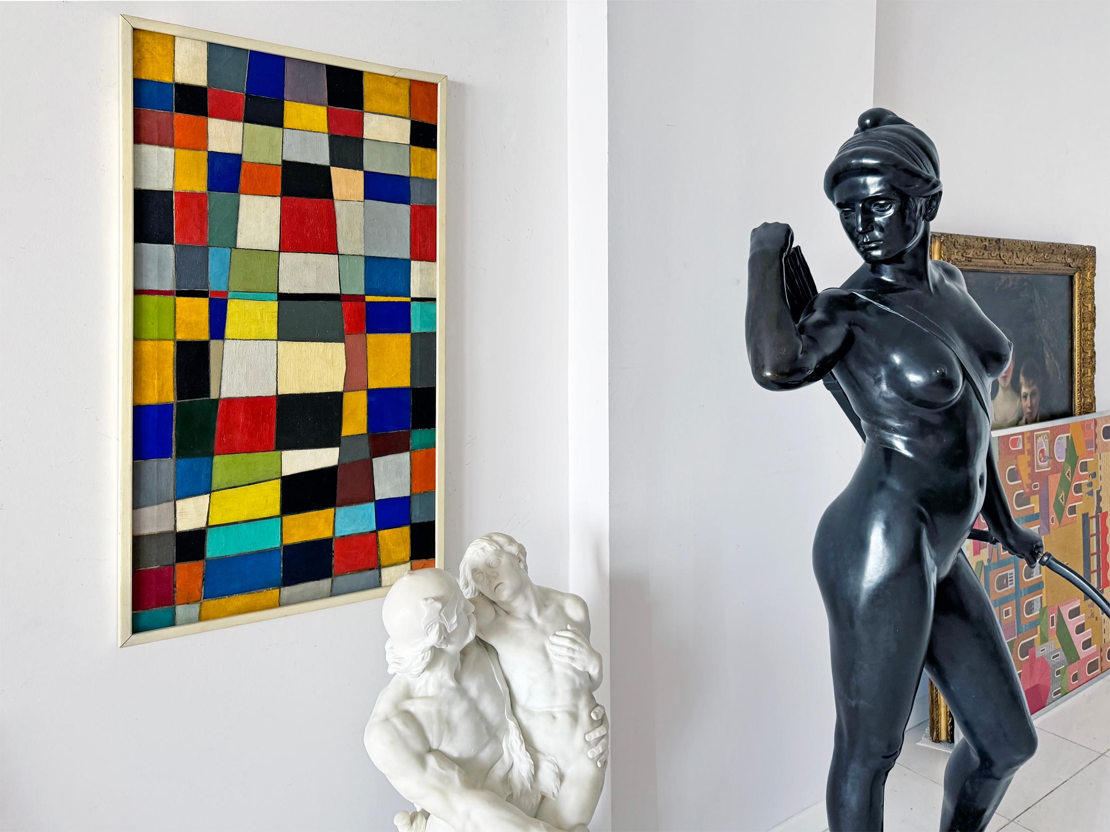 Quadrati - Pittura a campi di colore - come Mondrian in vendita 12