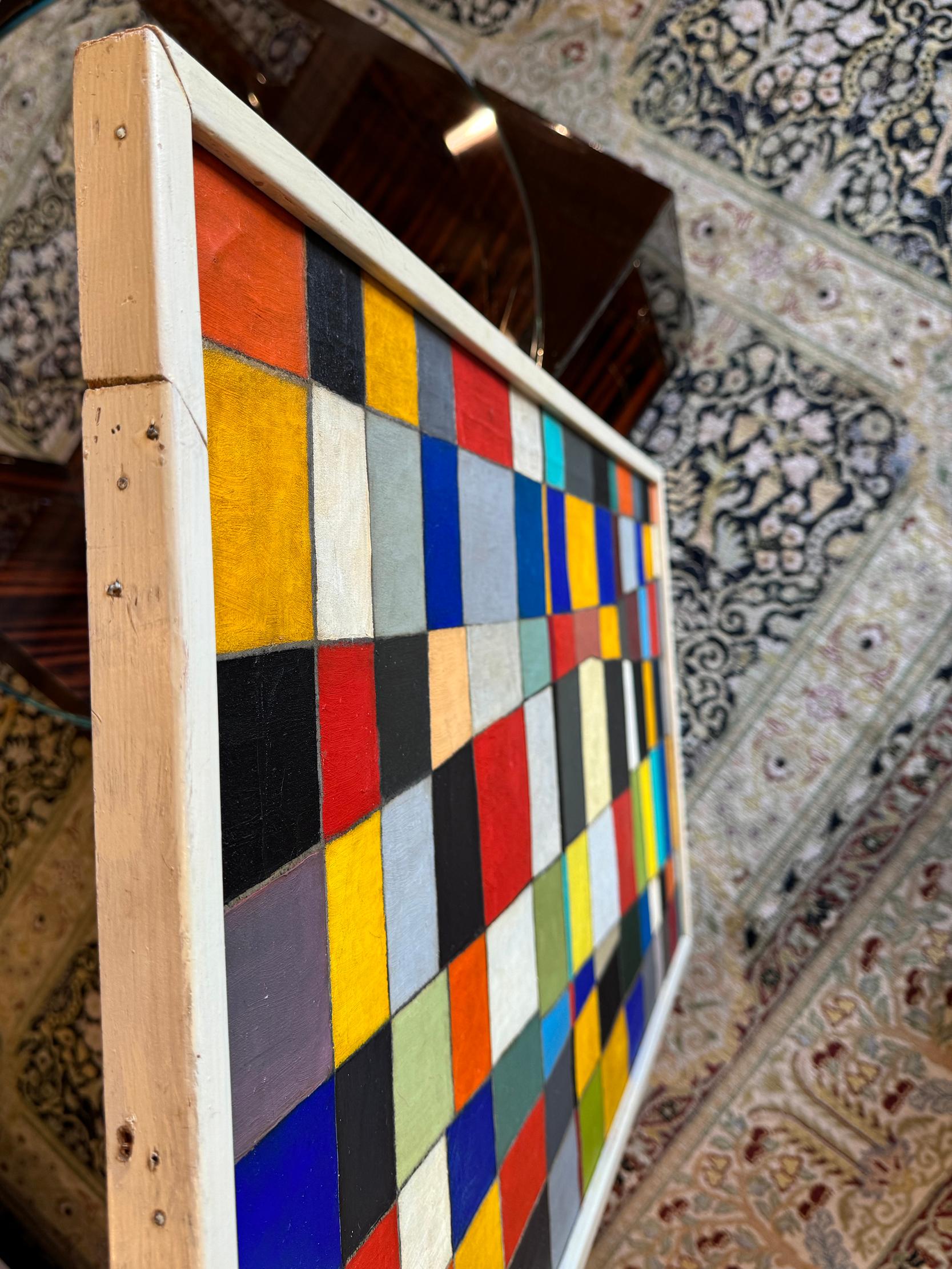 Quadrati - Pittura a campi di colore - come Mondrian in vendita 14