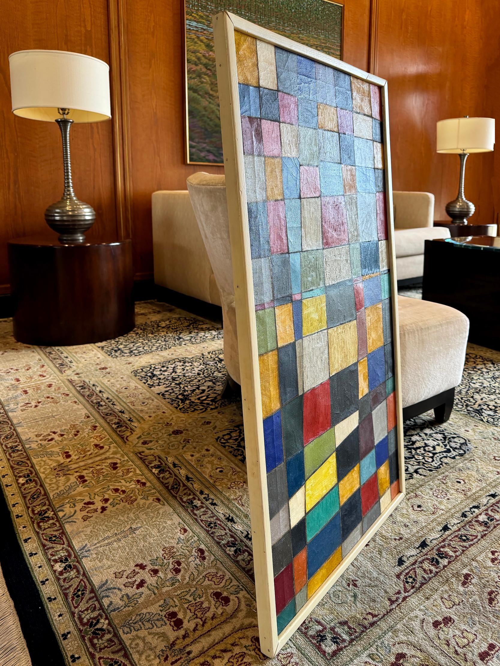 Quadrati - Pittura a campi di colore - come Mondrian in vendita 15
