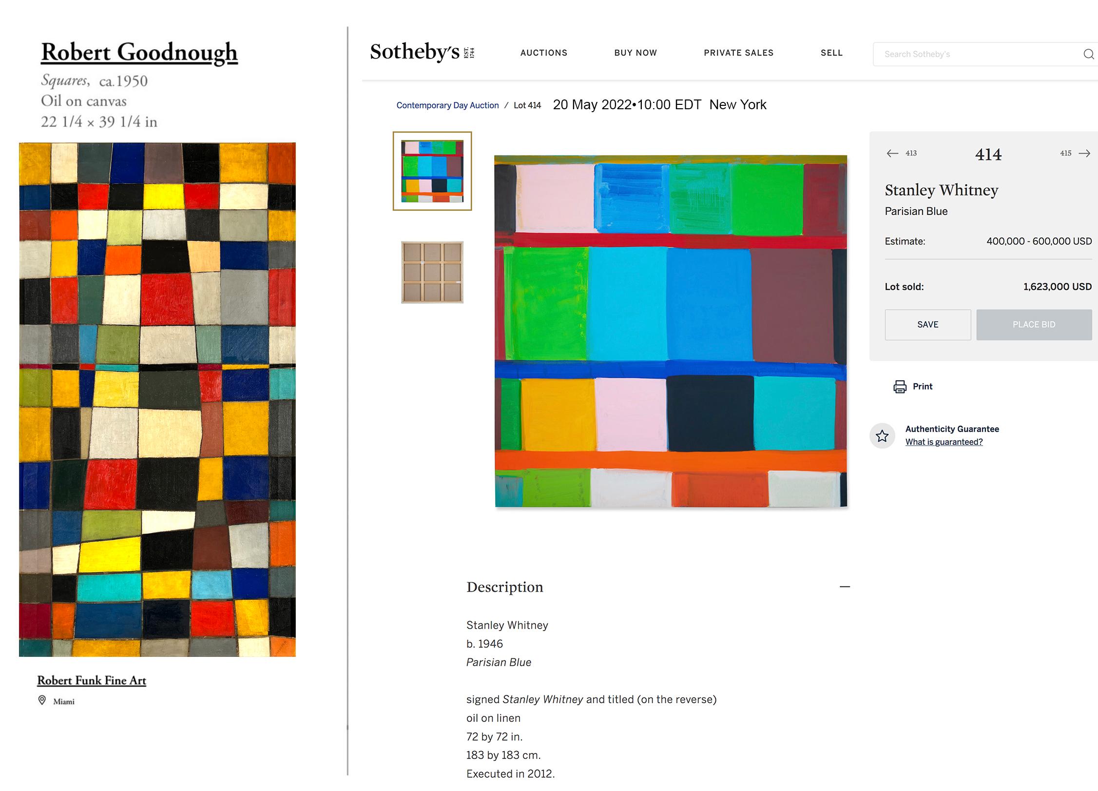 Quadrati - Pittura a campi di colore - come Mondrian in vendita 6