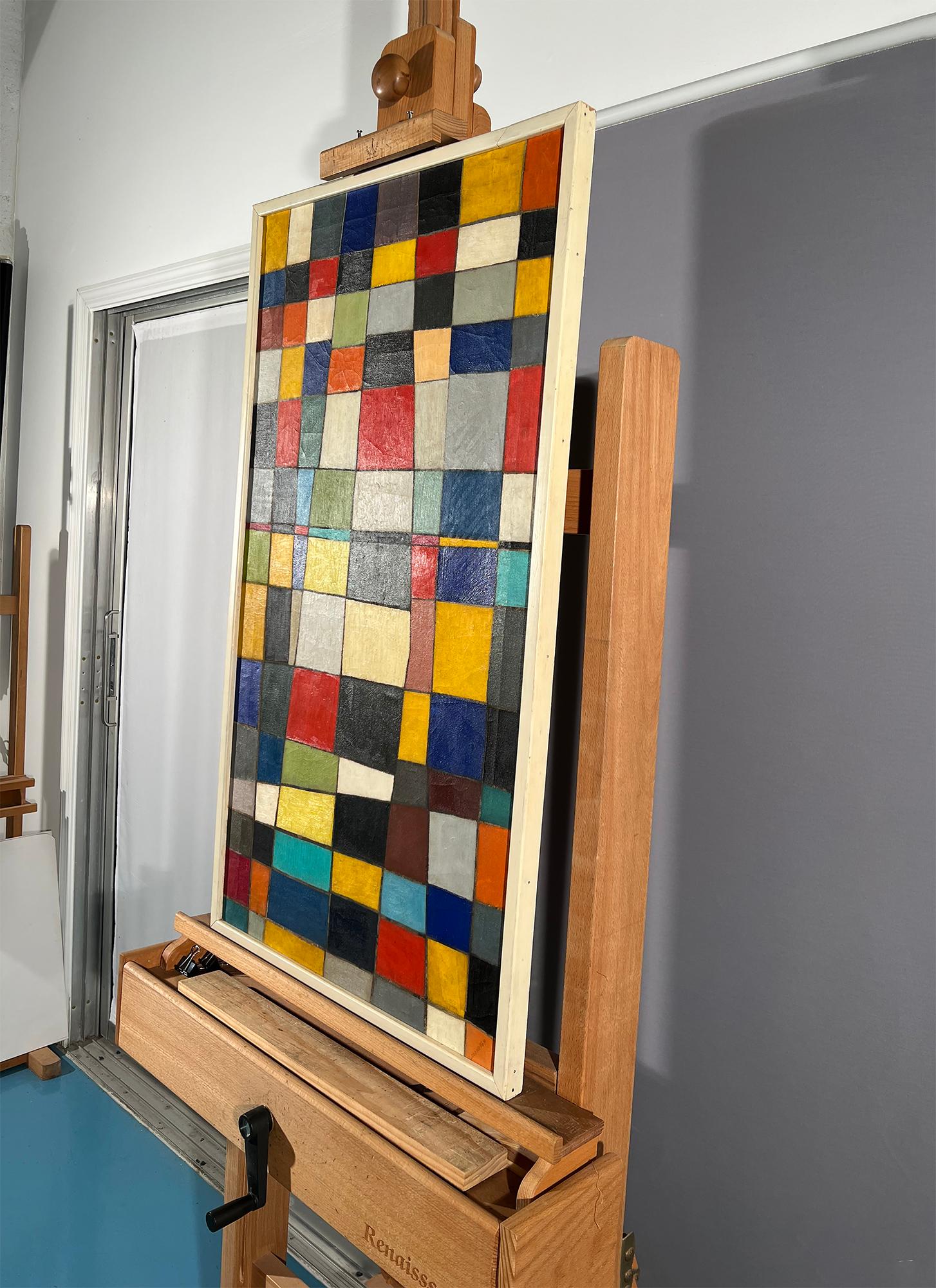 Squares - Color Field Painting - like Mondrian For Sale 8