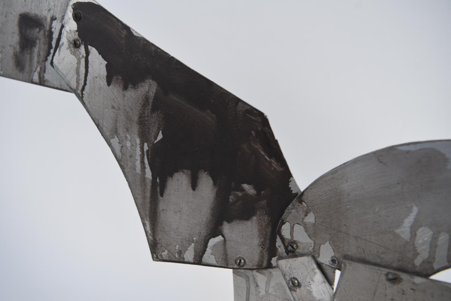 American Robert Goodnough 1968 Pterodactyl Abstract Metal Sculpture