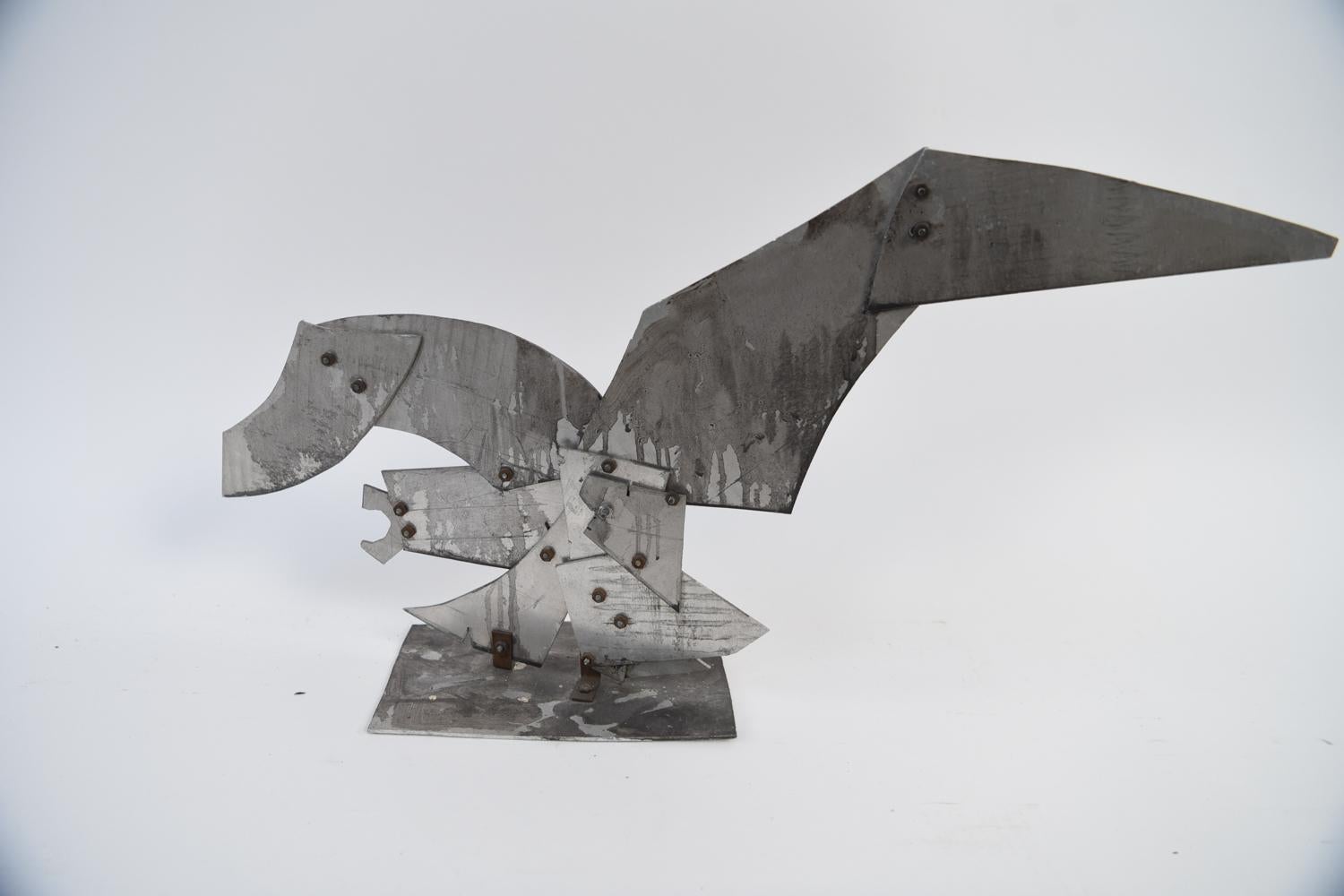 Robert Goodnough 1968 Pterodactyl Abstract Metal Sculpture 2