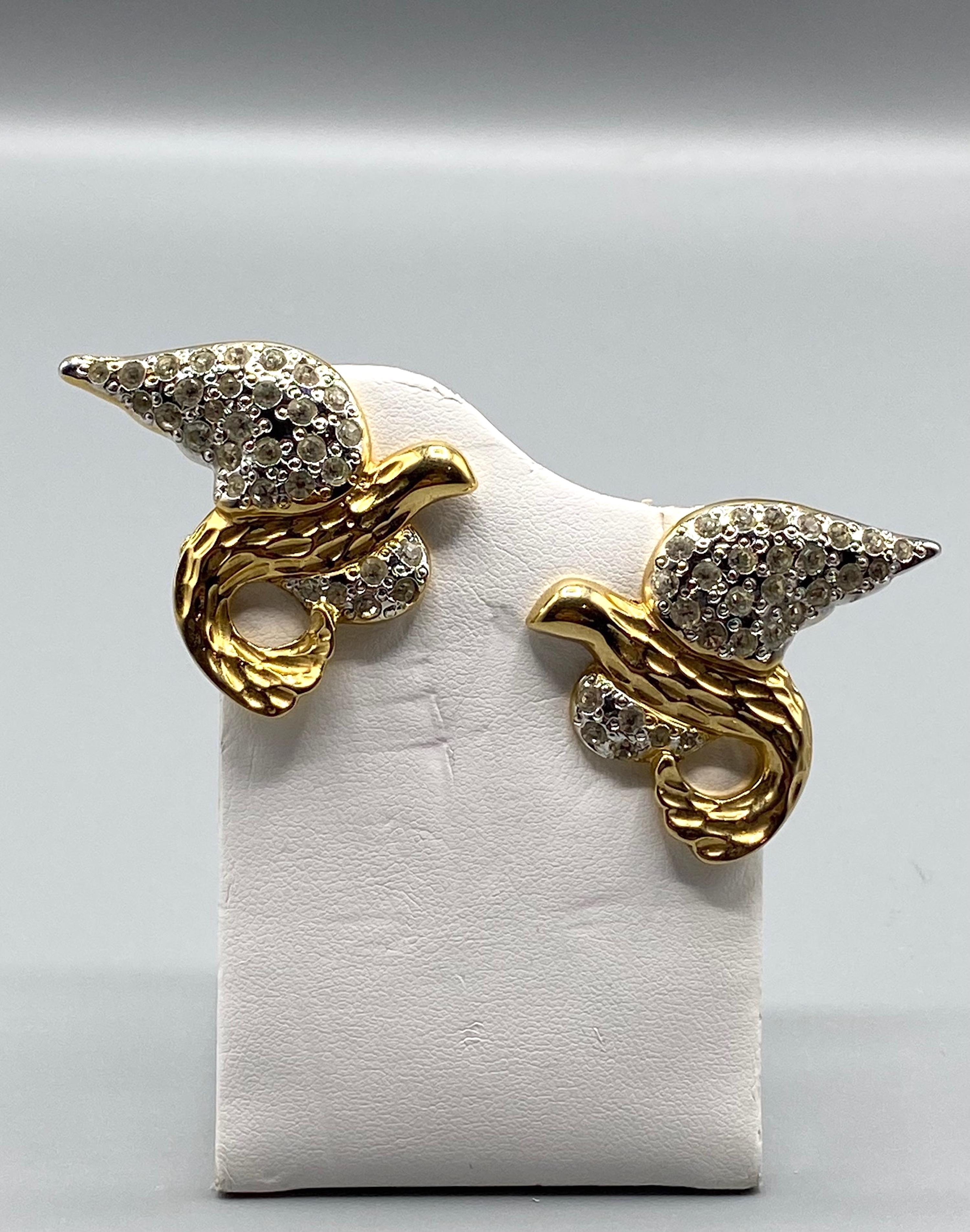 Robert Goosens for Yves Saint Laurent Bird Earrings For Sale 6