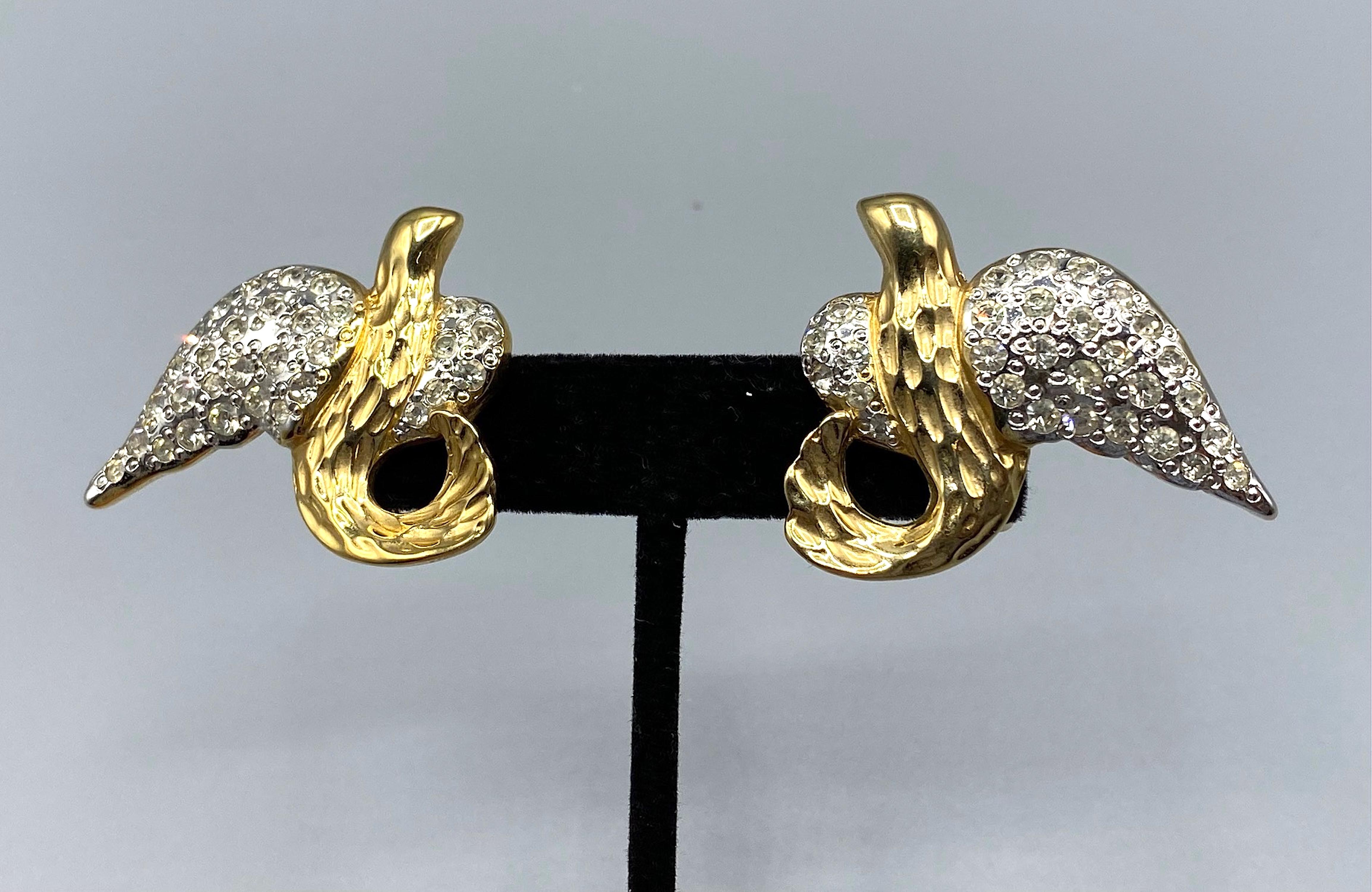 Robert Goosens for Yves Saint Laurent Bird Earrings For Sale 2