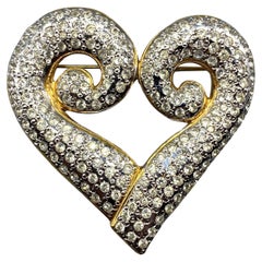 Robert Goosens para Yves Saint Laurent  Broche de oro