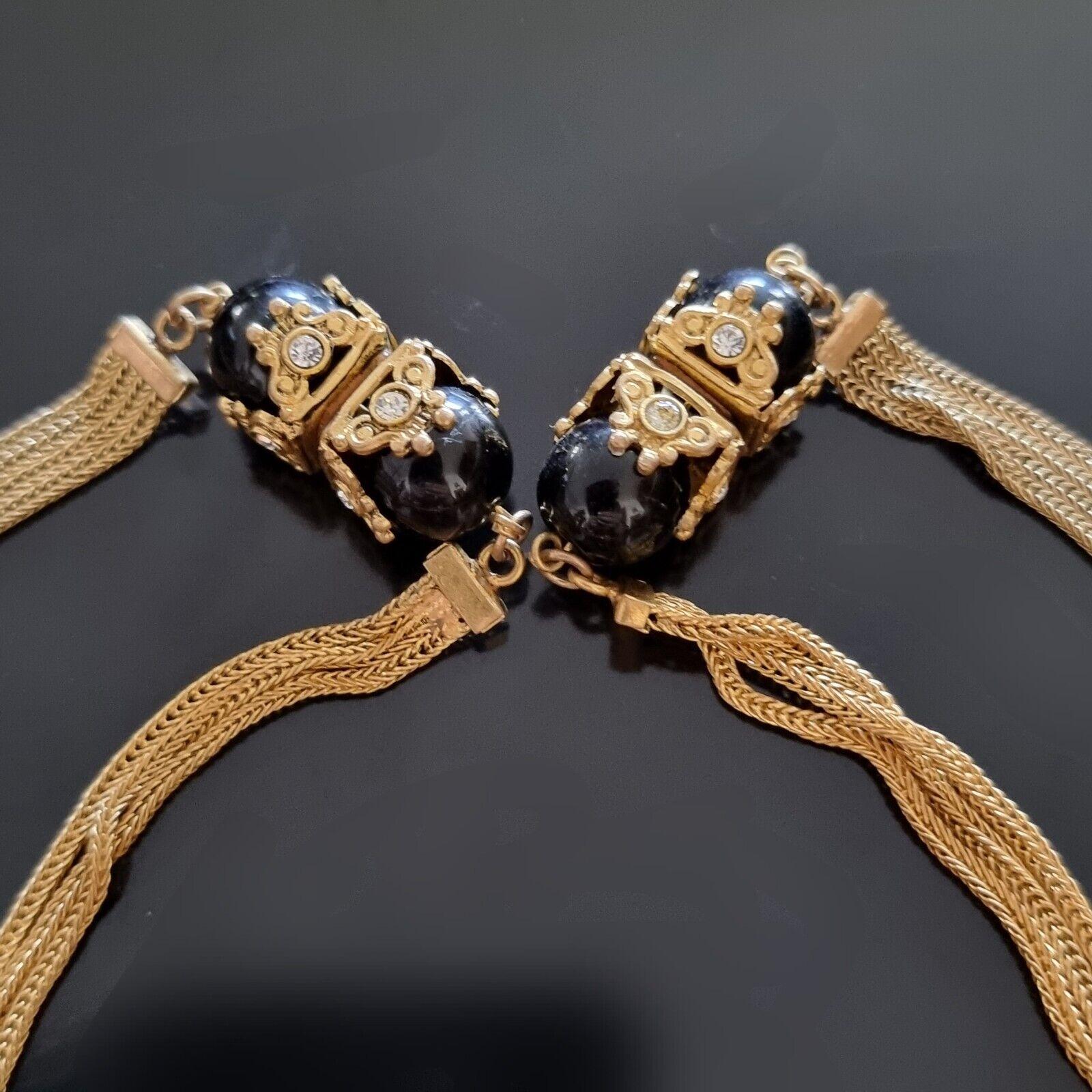 Robert Goossens pour Chanel, important collier long byzantin, vintage des années 50 en vente 2