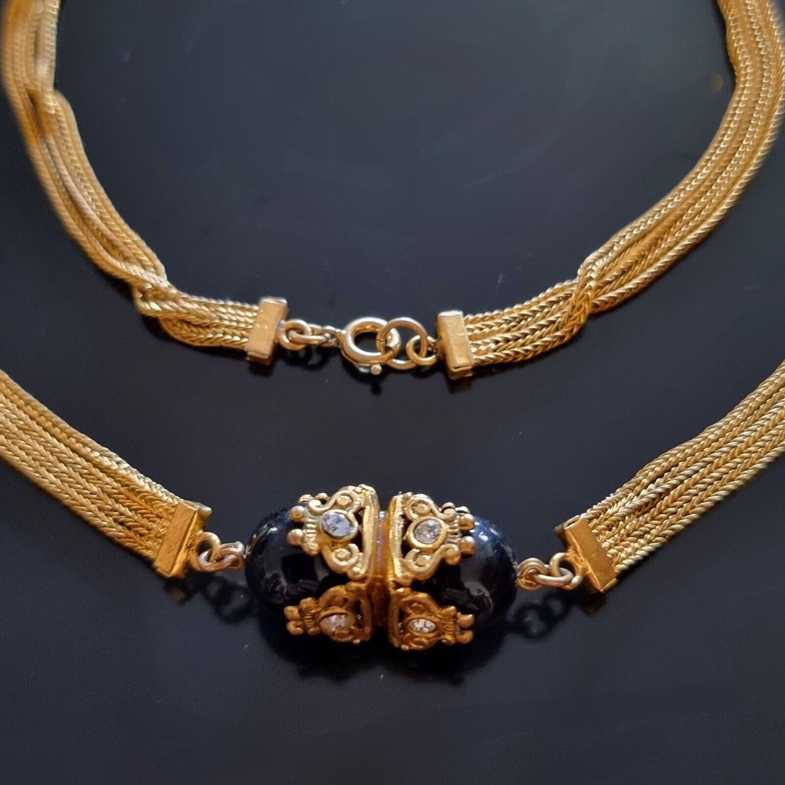 Robert Goossens pour Chanel, important collier long byzantin, vintage des années 50 en vente 3