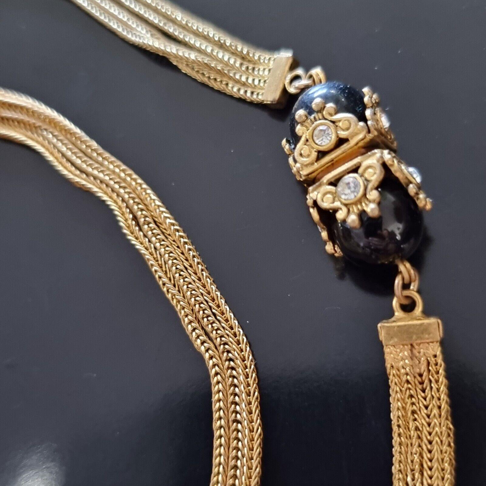 Robert Goossens pour Chanel, important collier long byzantin, vintage des années 50 en vente 4