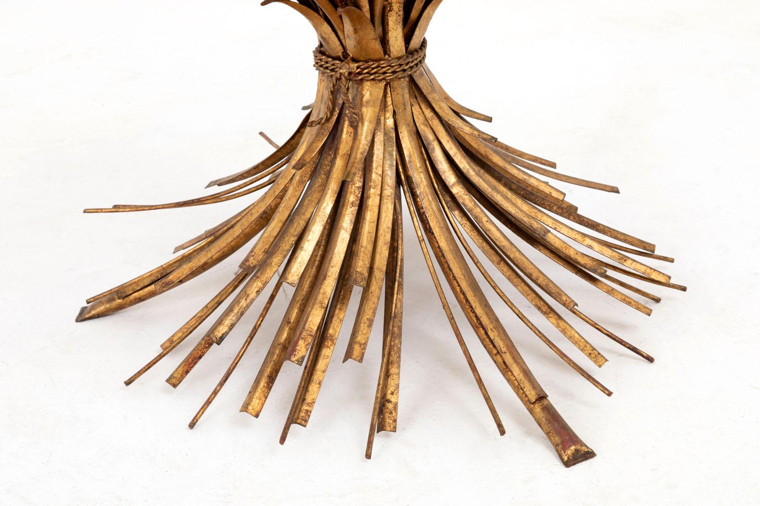 Robert Goossens for Coco Chanel, Wheatears Coffee Table in Gilt Metal, 1970s 5