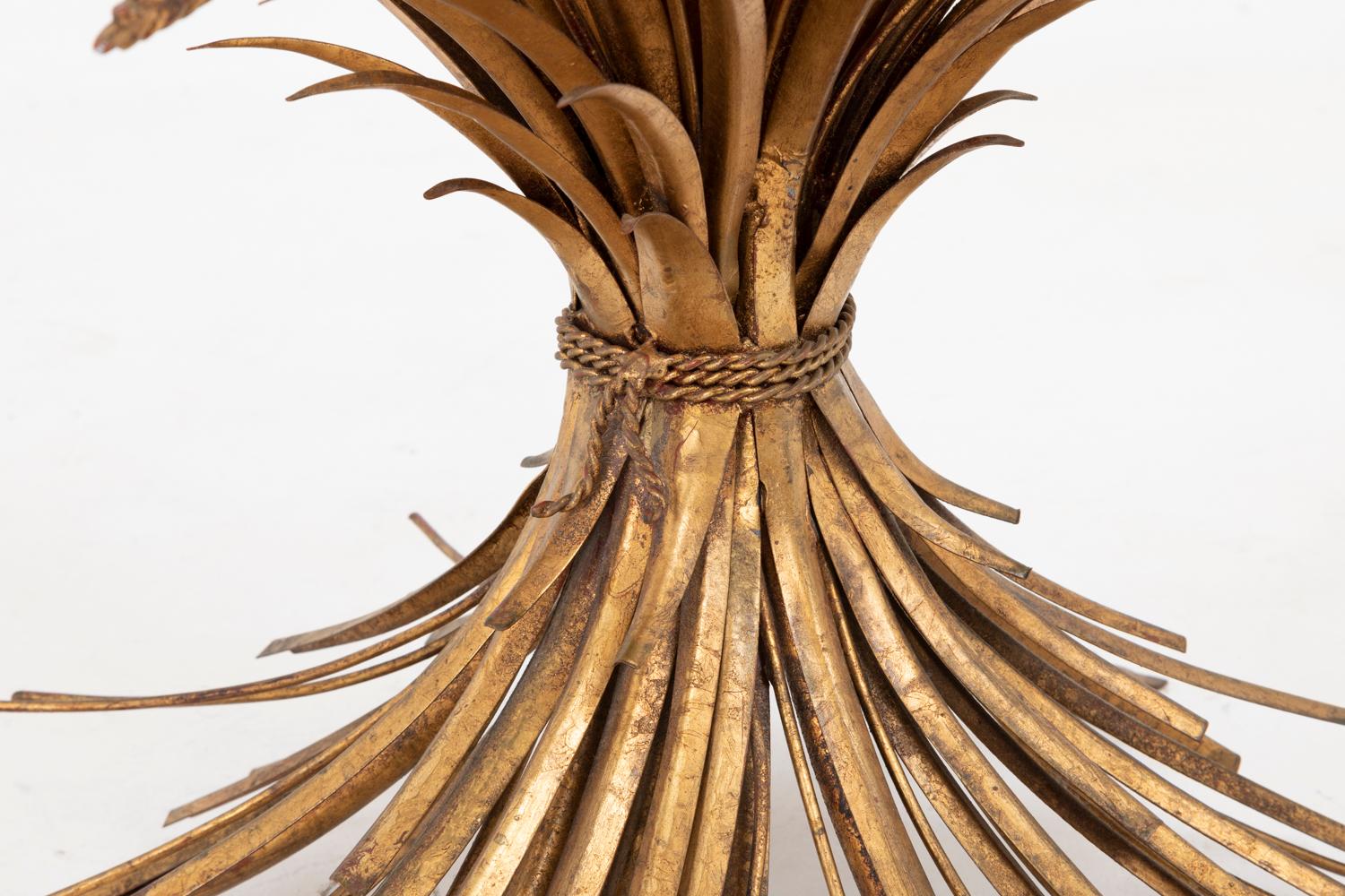 Robert Goossens for Coco Chanel, Wheatears Coffee Table in Gilt Metal, 1970s 4