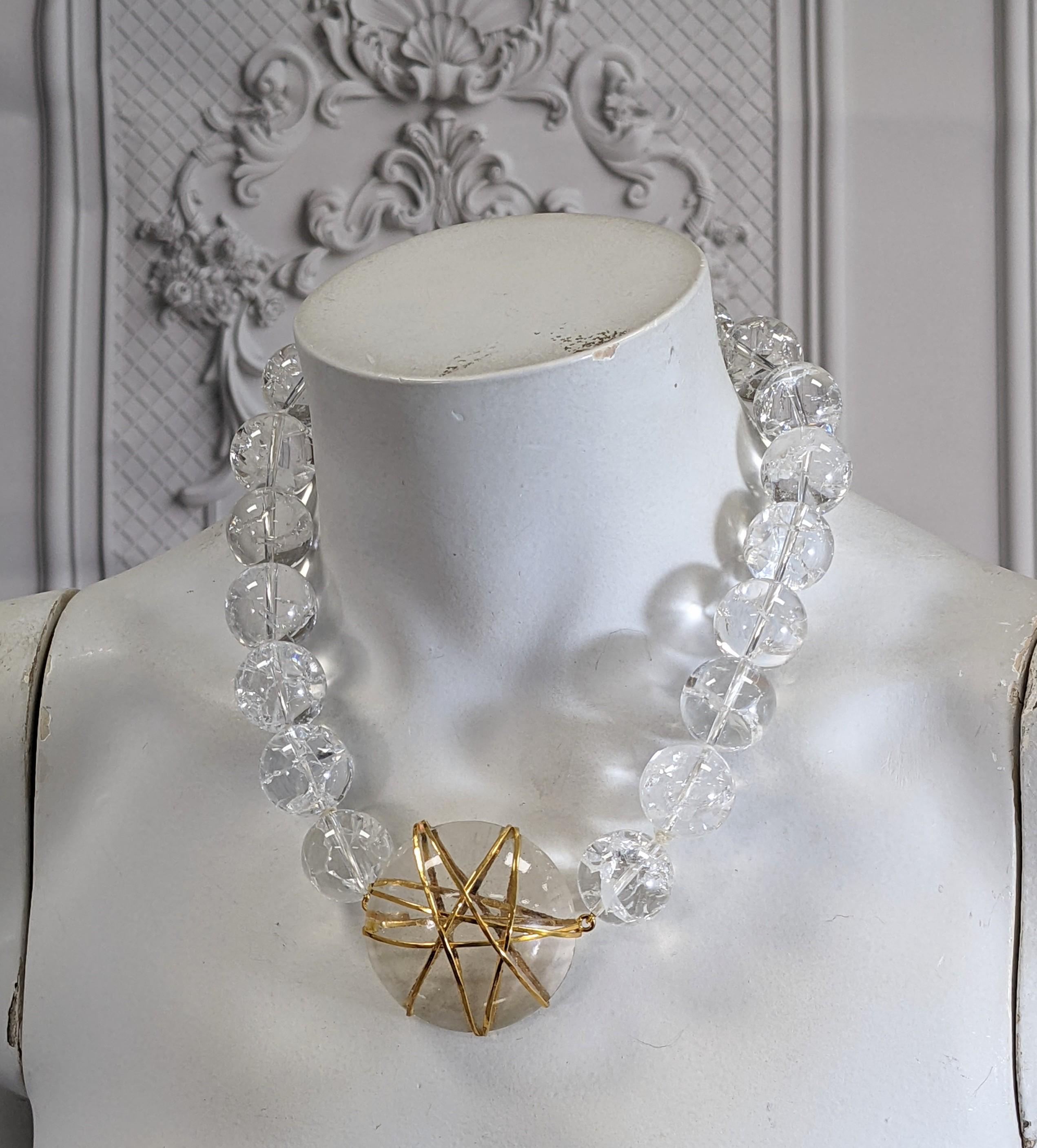 Collana di cristallo di rocca Robert Goossens in vendita 2