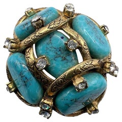 Robert Goossens, broche vintage, années 1960