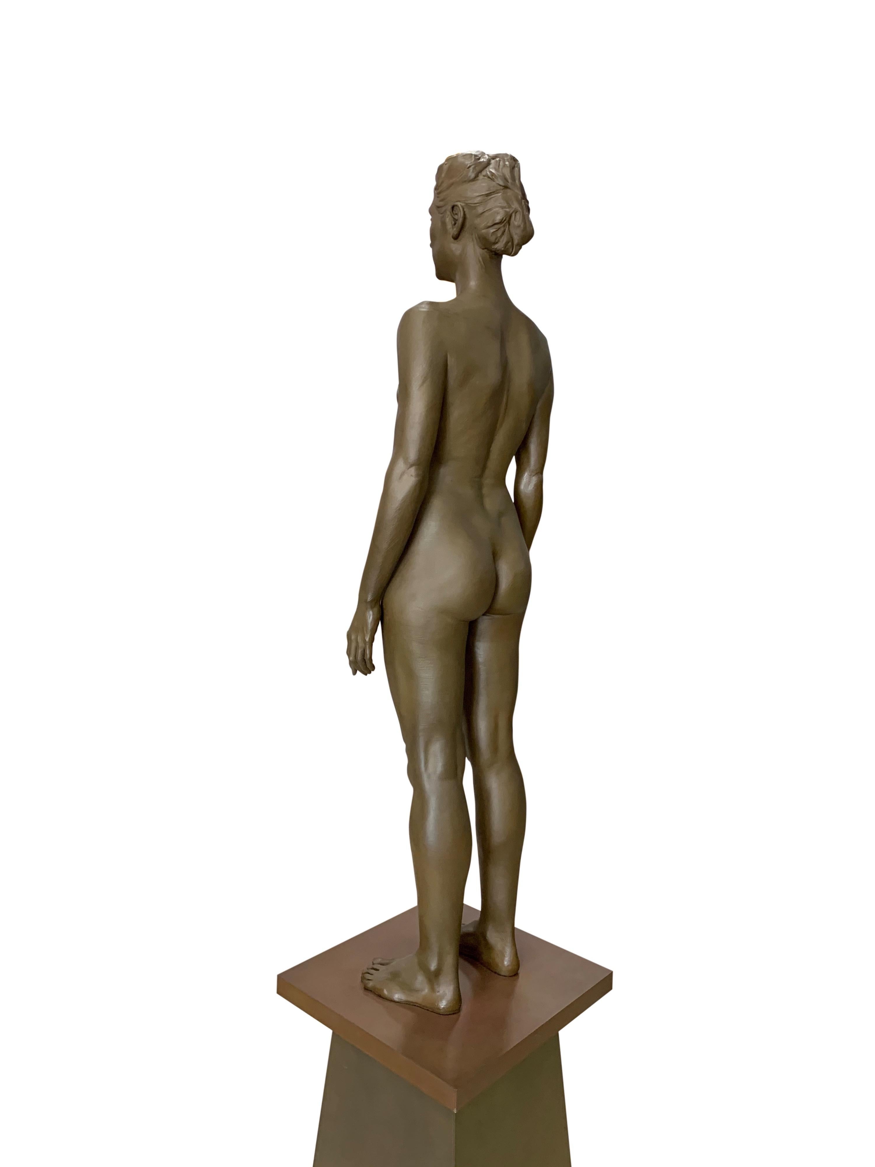 Mid-Century Modern Robert Graham Bronze Figure Titled 'Kim