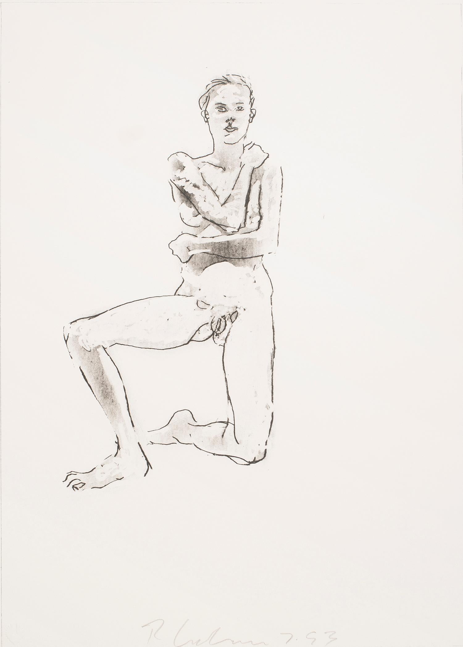 Figure Study (Kneeling) by Robert Graham