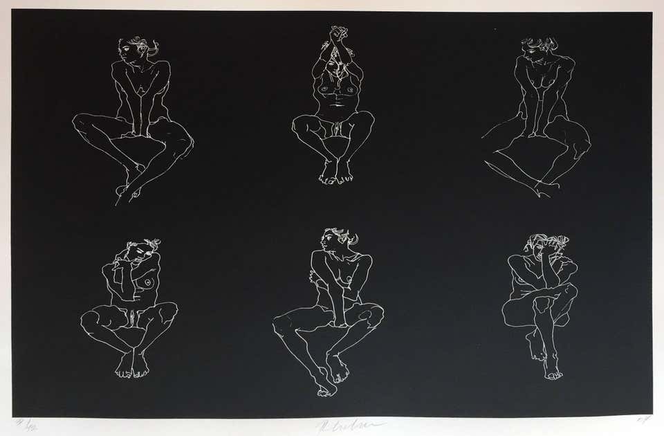 untitled (female nude - Black background), by Robert Graham