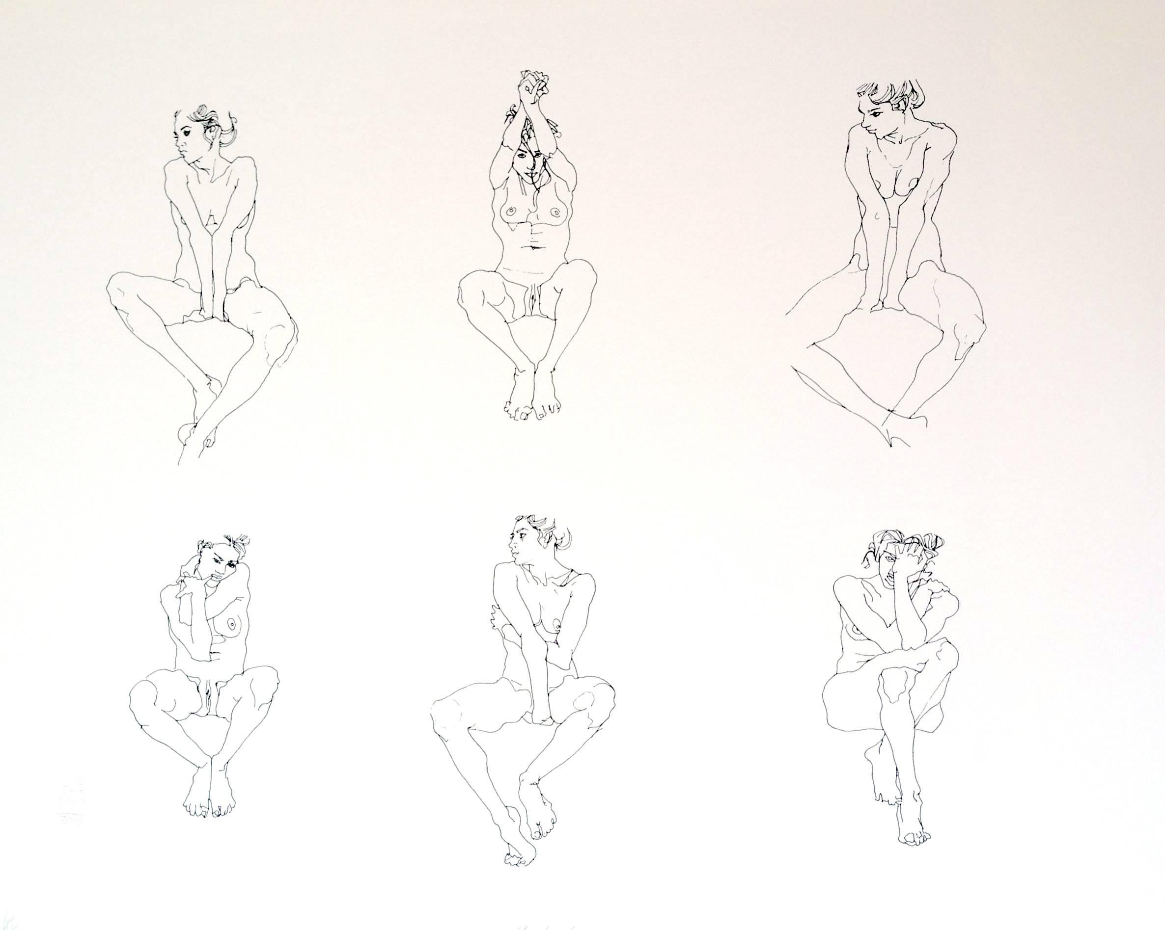 Sans titre (femme nue - fond blanc)