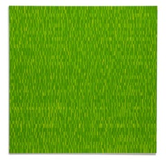 "Boyd" - abstract minimalism, green oil painting