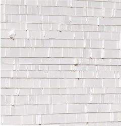 "James" - white minimalistic abstract painting