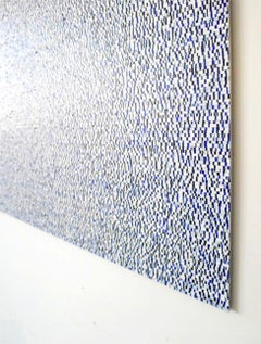 "Lee" - chic blue abstract painting