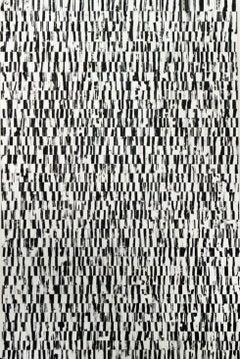 "Rene" - abstract black and white painting