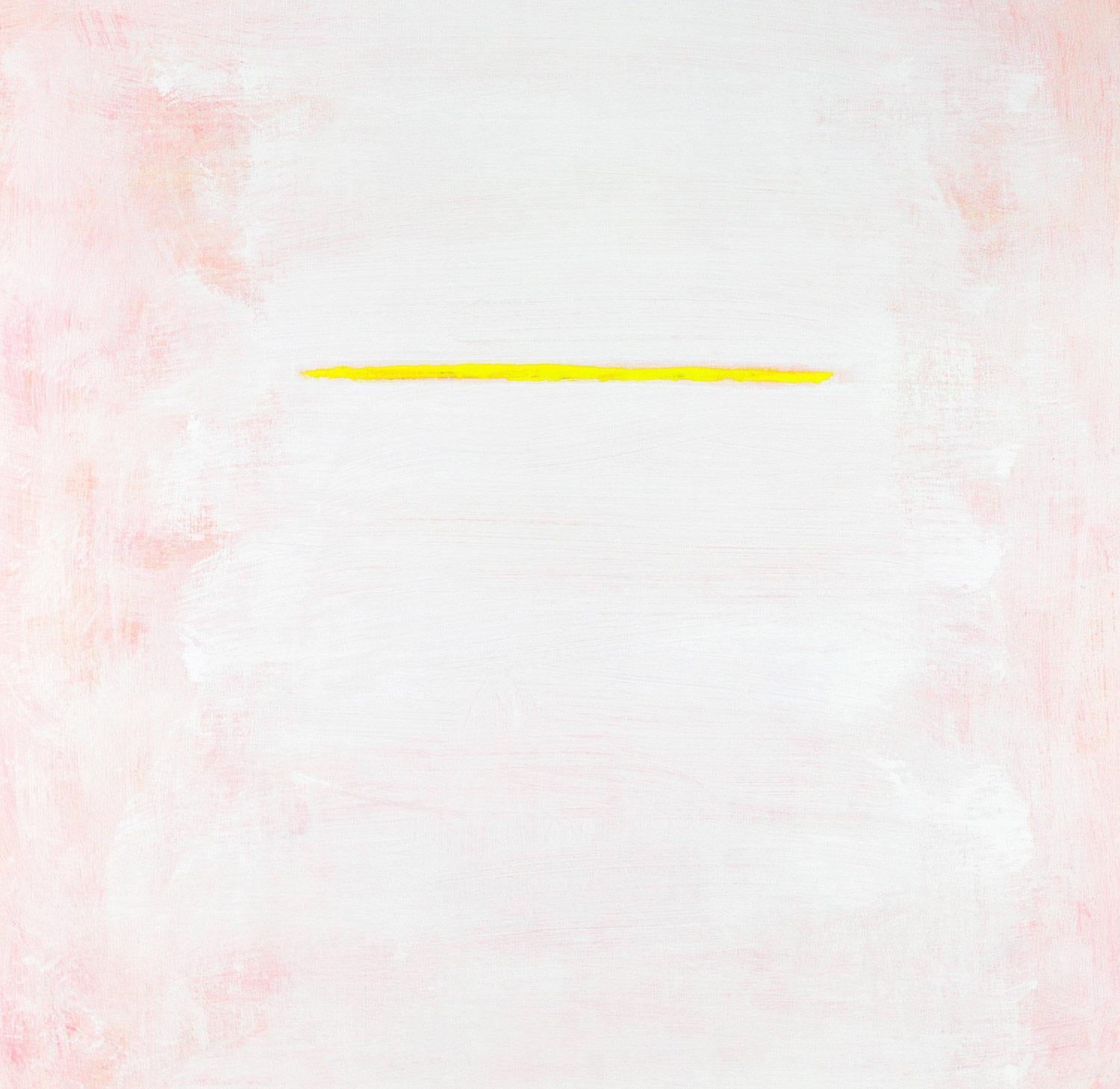 Robert Gregory Phillips Abstract Painting - "On The Horizon In Yellow" Contemporary Acrylic Painting on Canvas