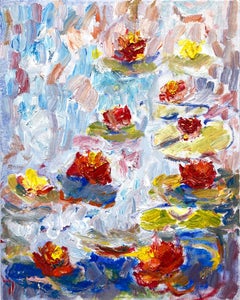 "On the Water They Rest Gloriously" Contemporary Painting in the style of Monet