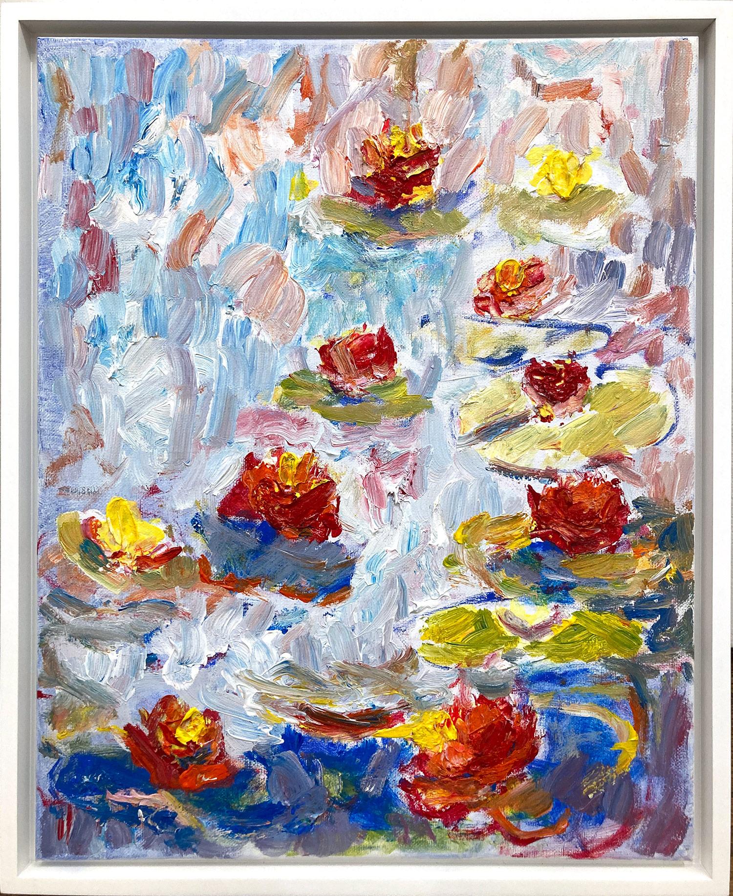 Robert Gregory Phillips Abstract Painting - "On the Water They Rest Gloriously" Contemporary Painting in the style of Monet