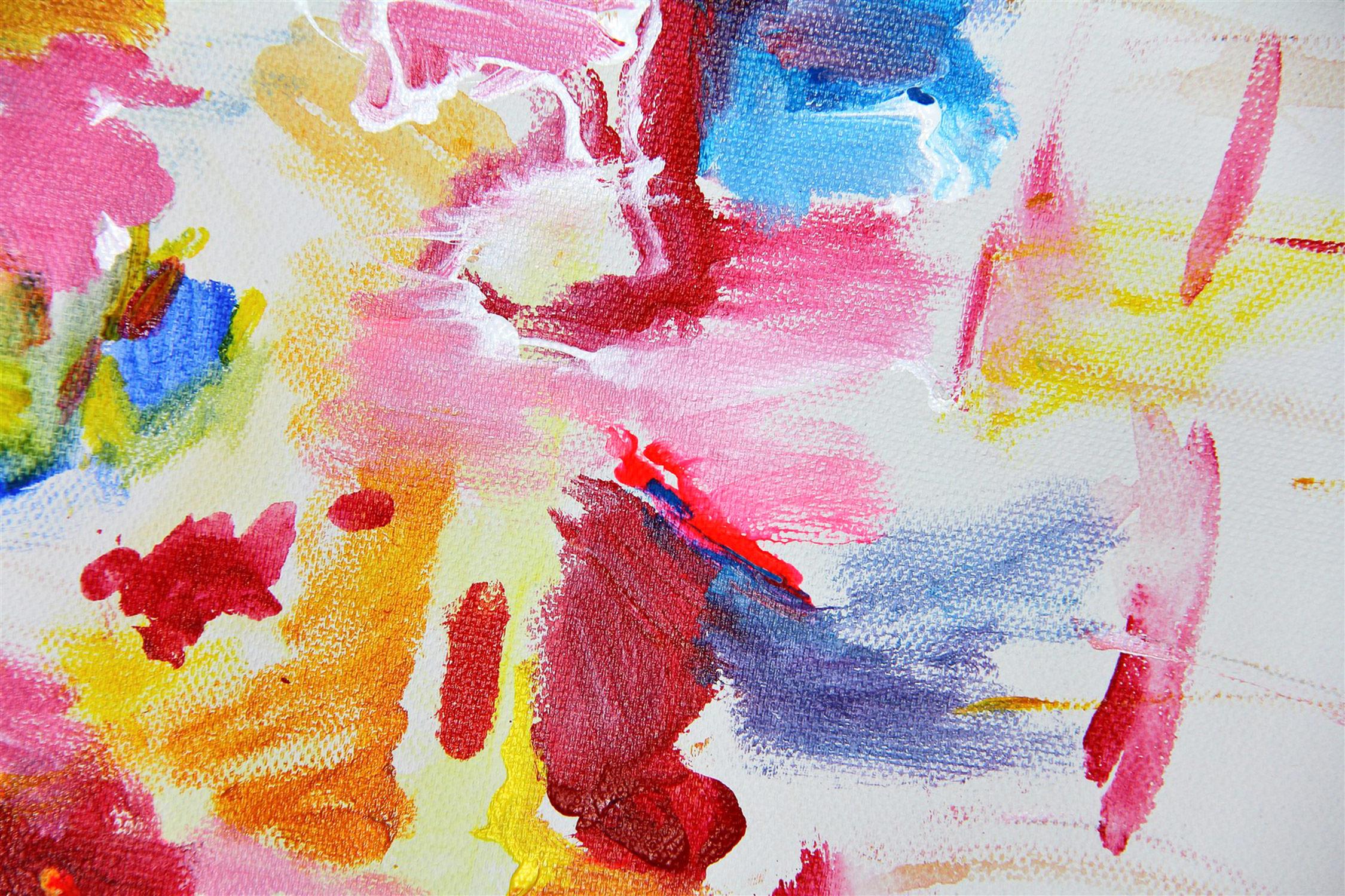 Patience, Kindness And Love, Abstract Expressionistic Painting 1