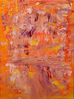 "The Pond in Golden Light" Contemporary Acrylic Painting in the style of Monet