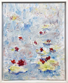 "They Who Dance on Water" Contemporary Painting on Canvas Inspired by Monet