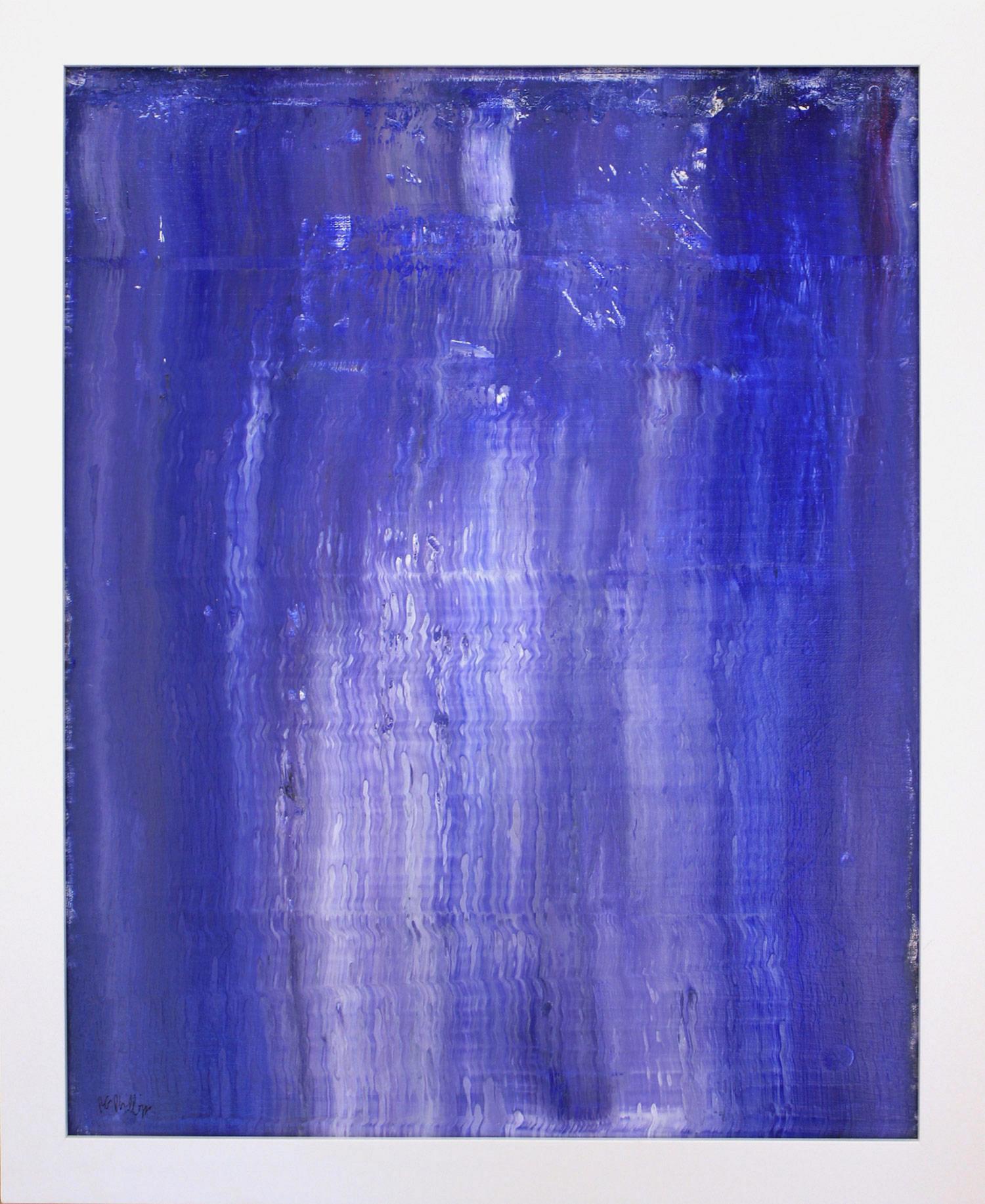 Abstract Painting di Robert Gregory Phillips - Relazioni verticali del blu