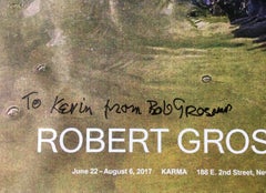 Poster litografico offset di Robert Grosvenor at Karma (firmato e iscritto a mano)
