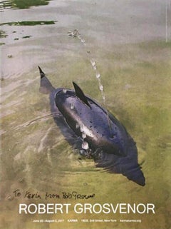 Cartel litografía offset de Robert Grosvenor en Karma (Firmado a mano e inscrito)