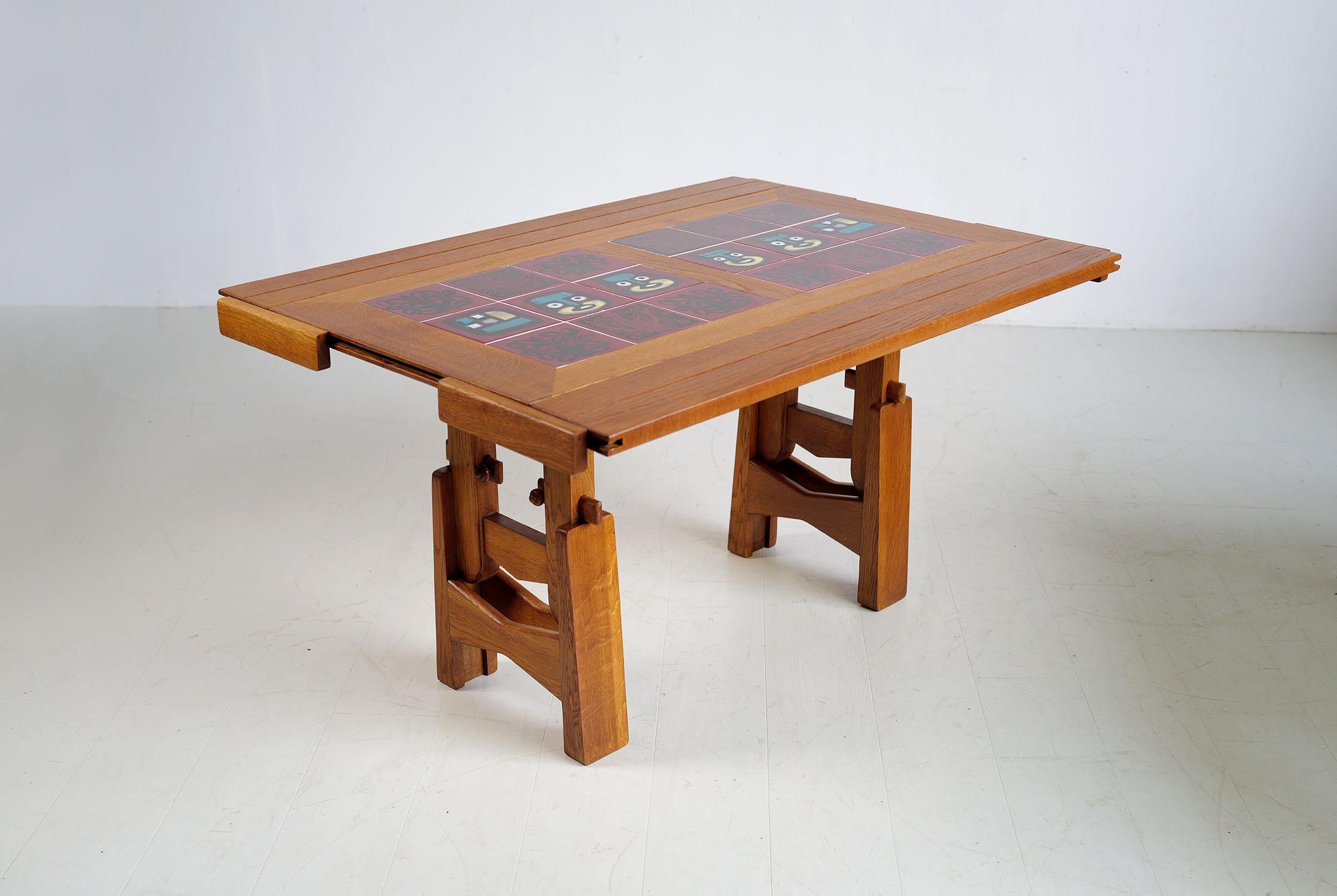Robert Guillerme and Jacques Chambron, System table, France 1960 For Sale 4