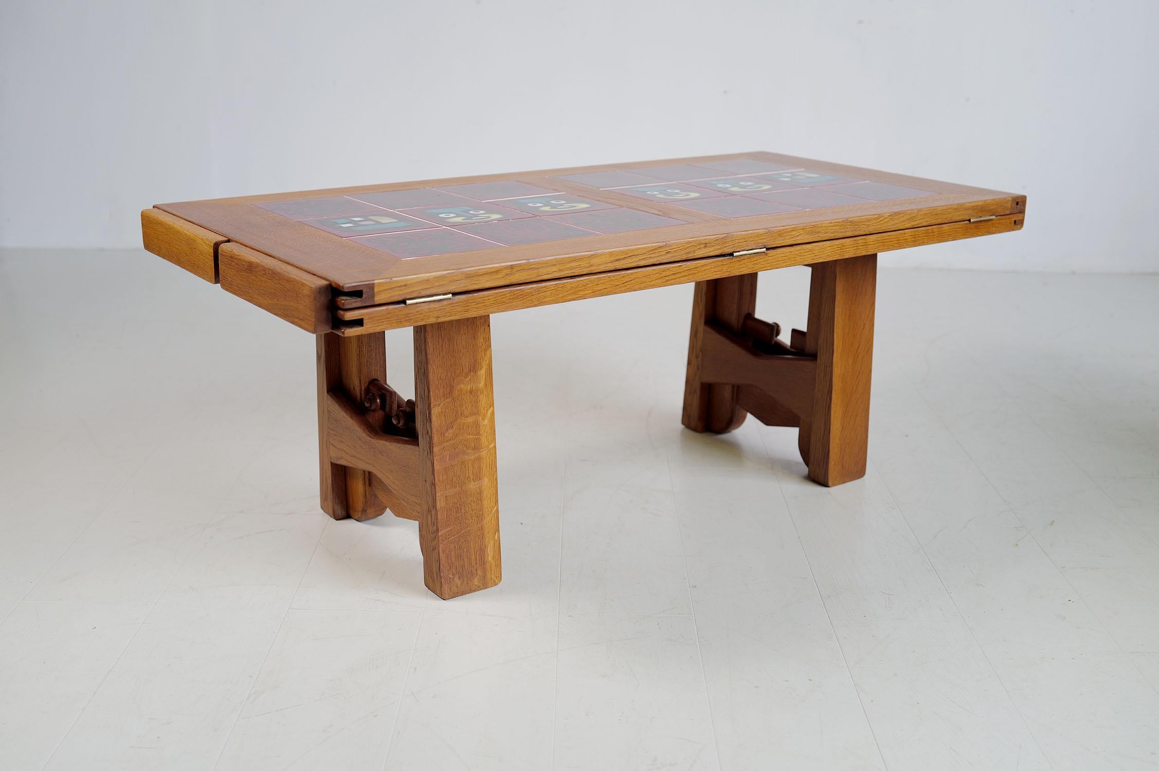 French Robert Guillerme and Jacques Chambron, System table, France 1960 For Sale