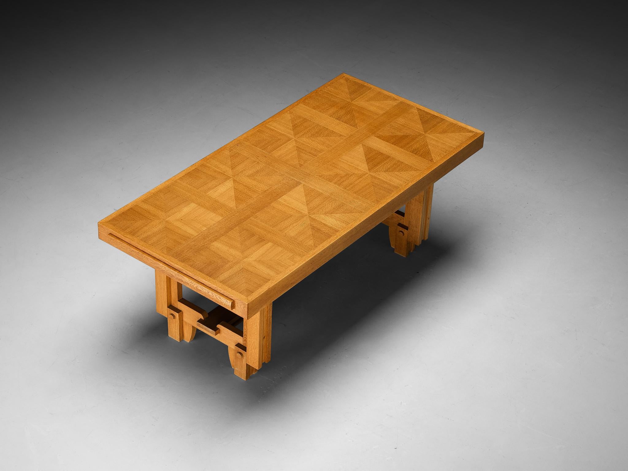 Robert Guillerme Dining Table in Oak For Sale 1