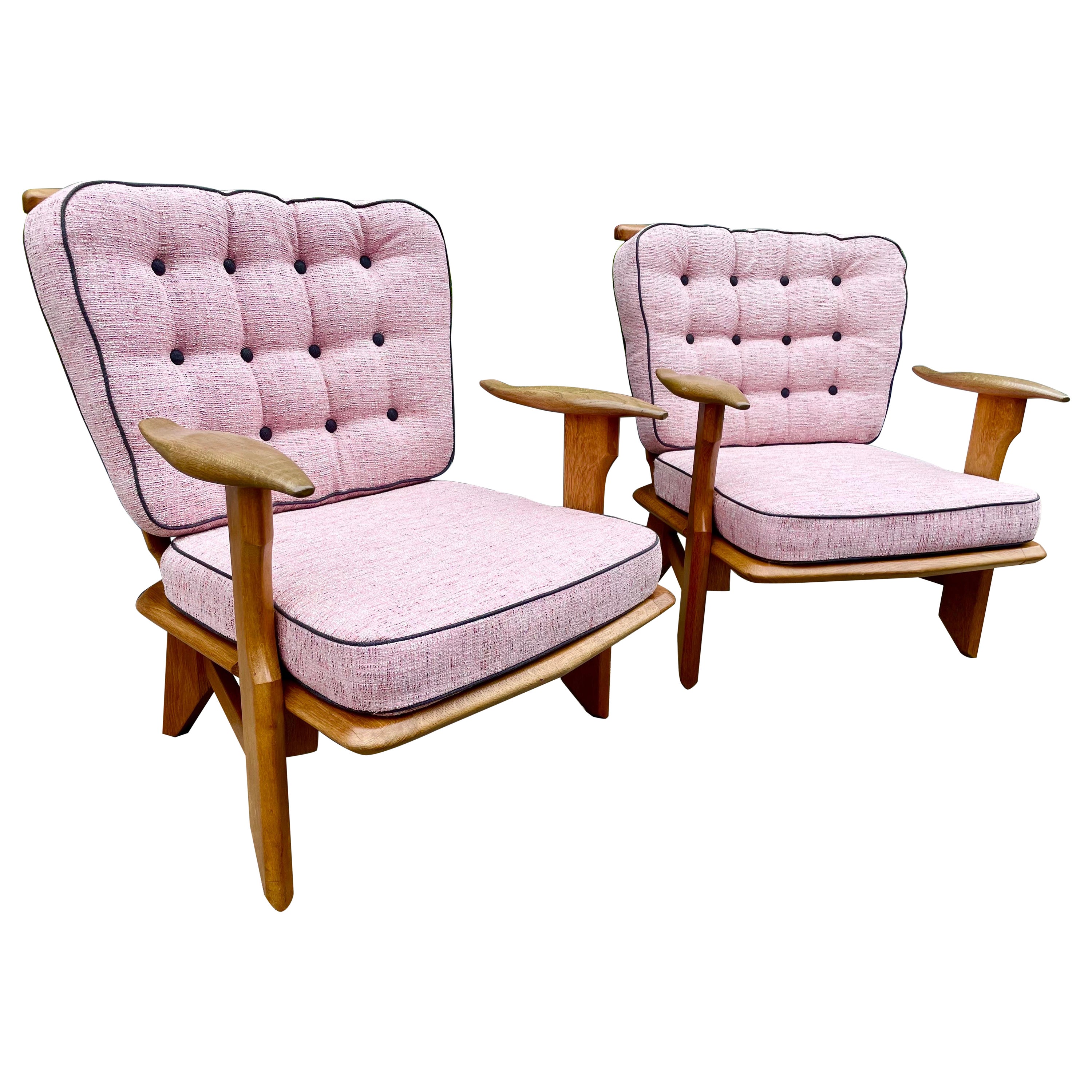 Robert Guillerme & Jacques Chambron, Votre Maison Armchairs, Pair
