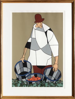 Migrant, Signed and Framed Screenprint by Robert Gwathmey