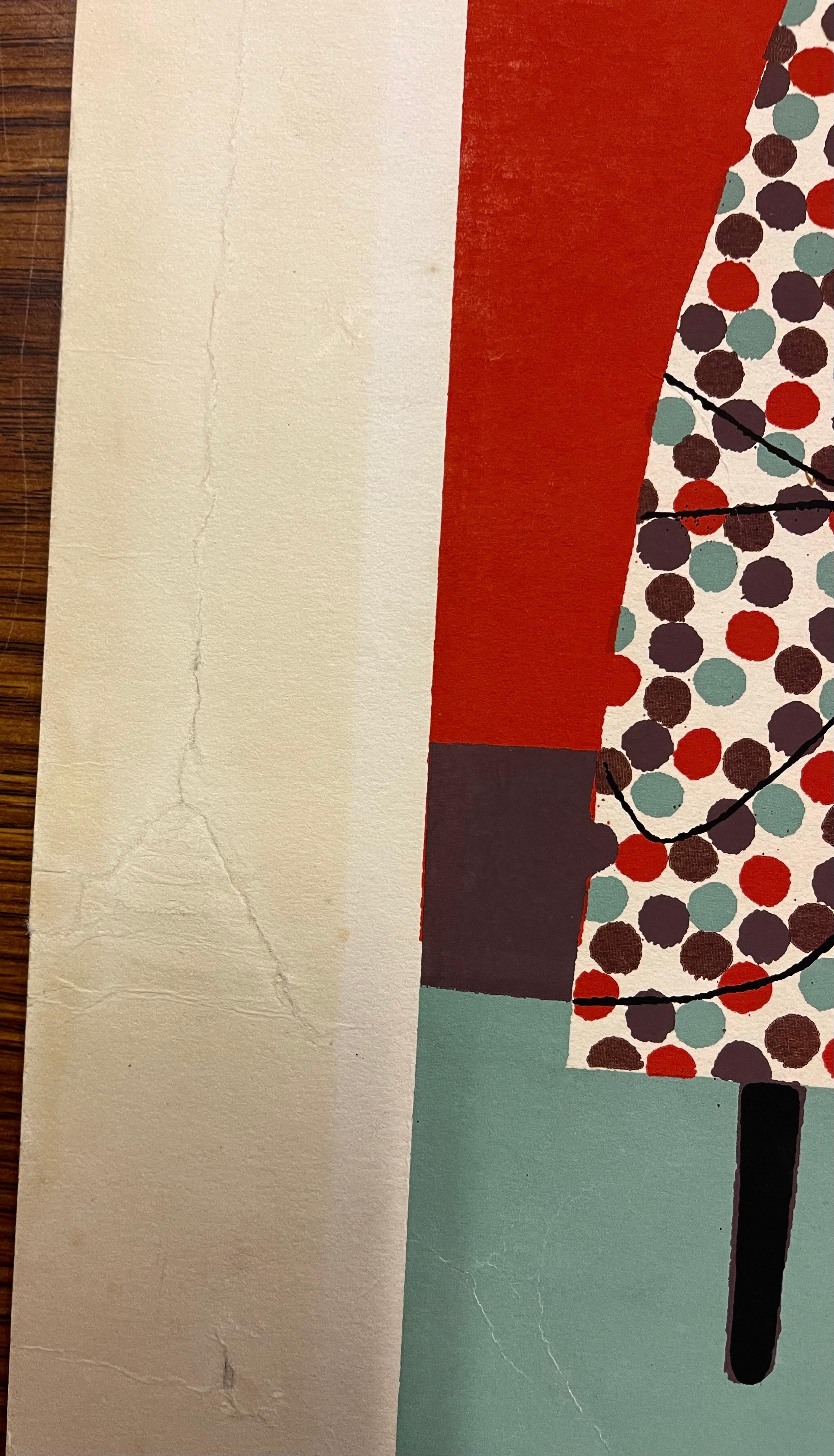 LA MUJER DEL GRANJERO - Figurative Print Rosa de Robert Gwathmey