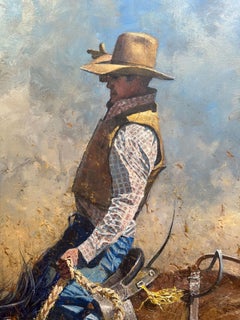„Ain't My First Rodeo“, Robert Hagan, 80x60, Öl, Western, Impressionismus, Cowboy